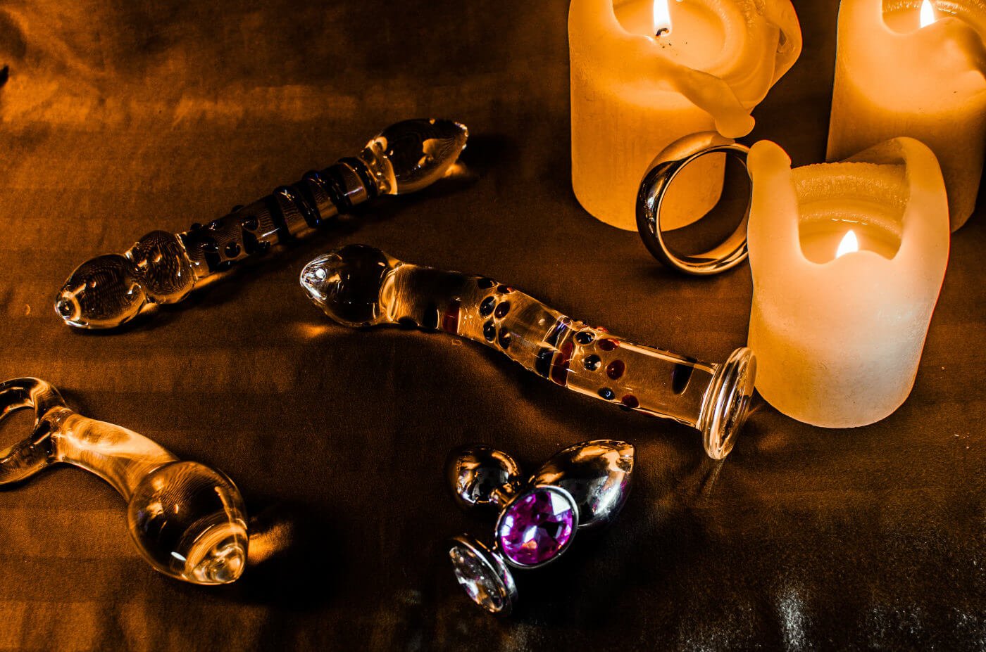 Wärme und Kälte mit Glasdildos