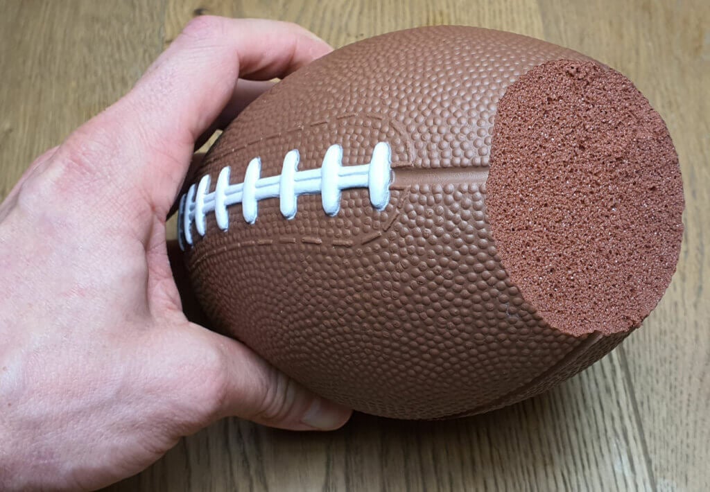 Football Taschenmuschi Front abgeschnitten