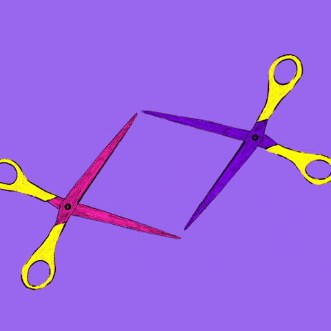Scissoring-Animation-Scherenstellung