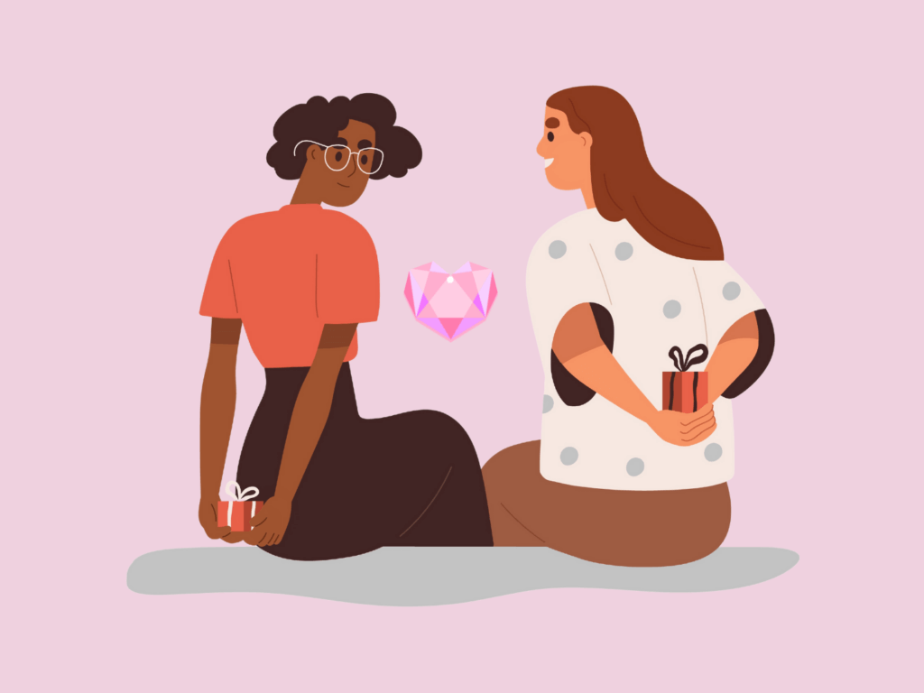 Geschenke-als-Liebessprache-Illustration-Fraulila