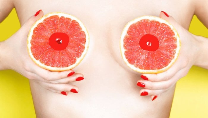 Verschiedene Arten von Brustwarzen