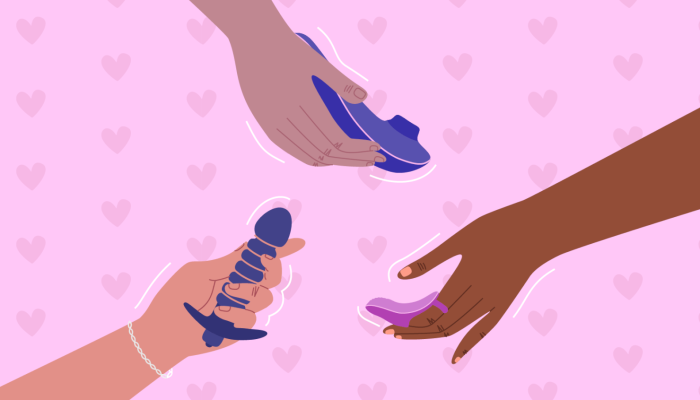 Vibrator richtig benutzen Illustration