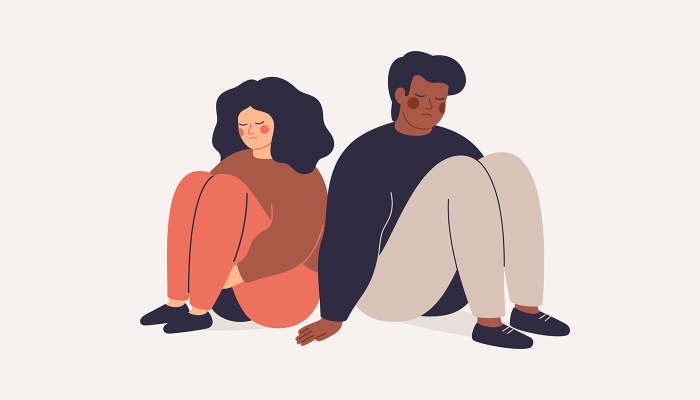 Warum-gehen-Menschen-fremd-Illustration-trauriges-Paar