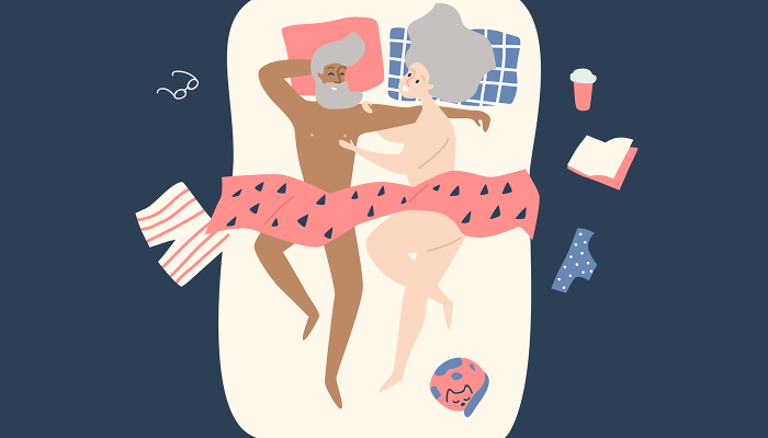 Wie viele Dates bis zum Sex - Illustration Paar im Bett